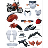 供應(yīng)雅馬哈FZ16全車(chē)塑件和燈具，外貿(mào)車(chē)型FZ16，塑料外觀件燈具